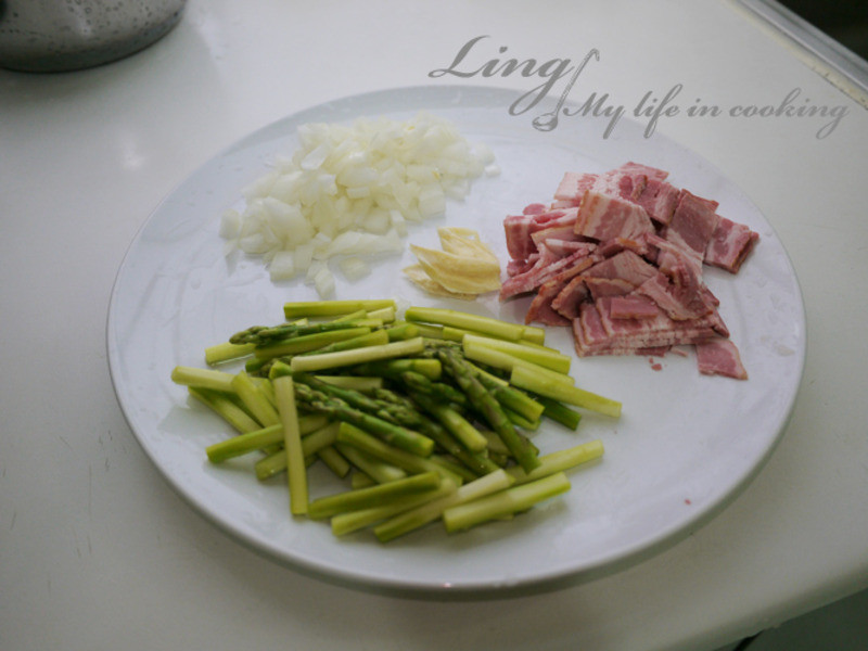 ʽ? « Asparagus Bacon cream pasta