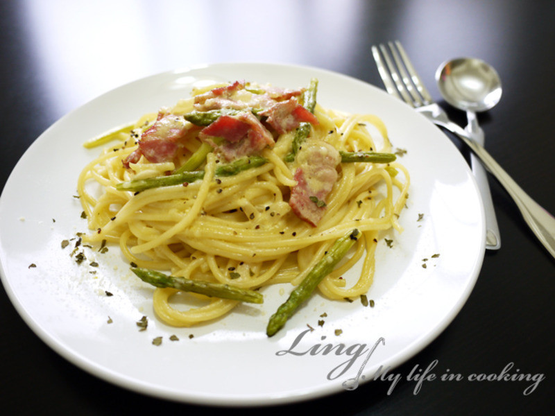 ʽ? « Asparagus Bacon cream pasta