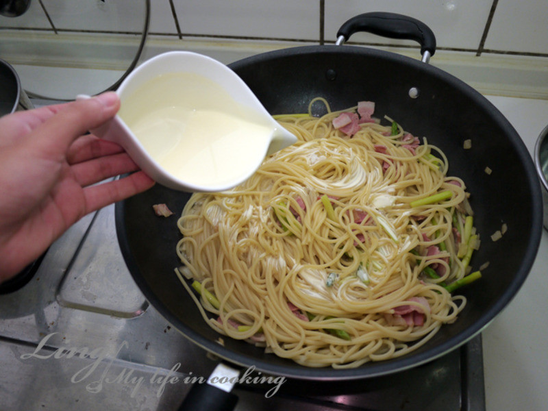 ʽ? « Asparagus Bacon cream pasta