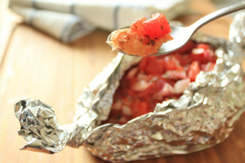 ֽ  Salmon Baked in Foil