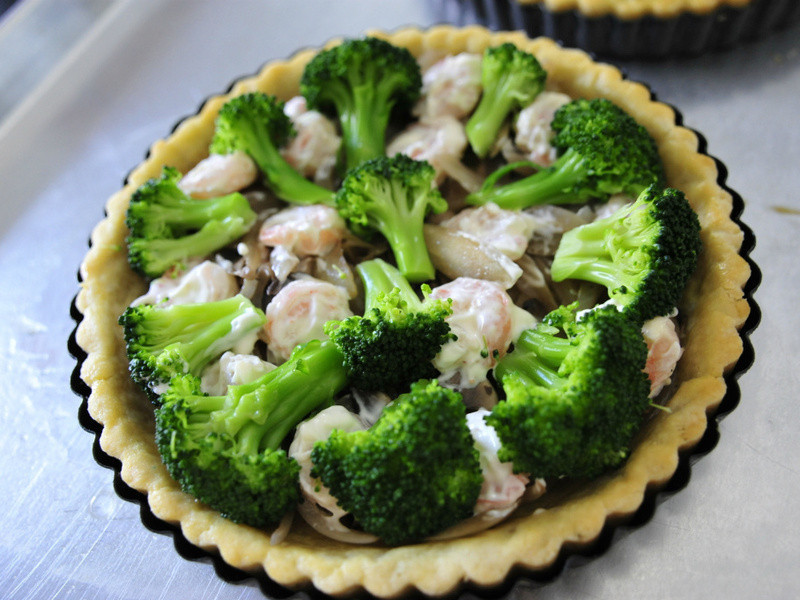 Ϻ | Shrimp & Green Olives Quiche