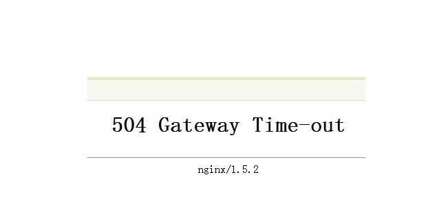 ν504 Gateway Time-out